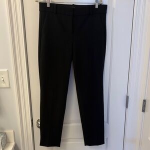 J. Crew Cameron Classic Black Ankle Pants Size 10 Tall